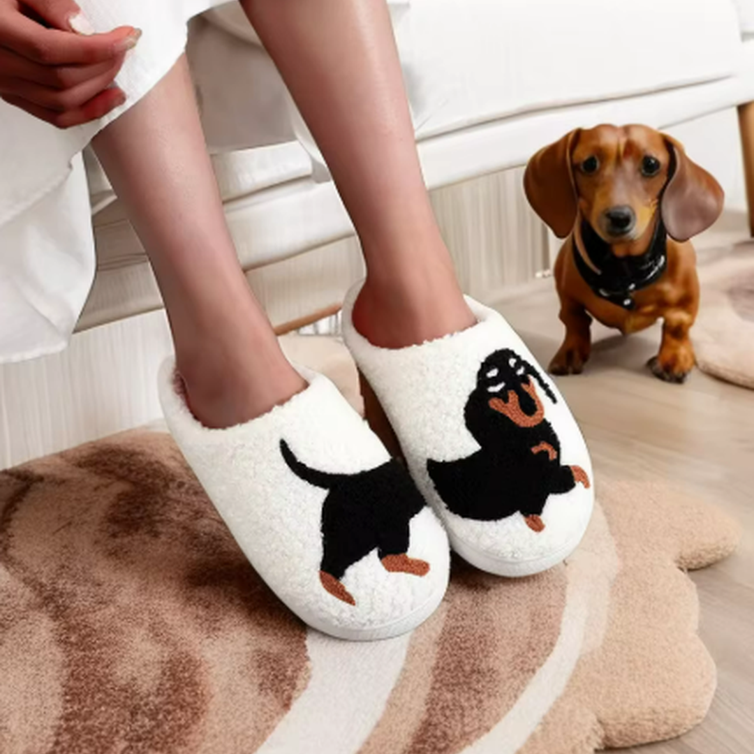 Pantuflas de Perro Salchicha
